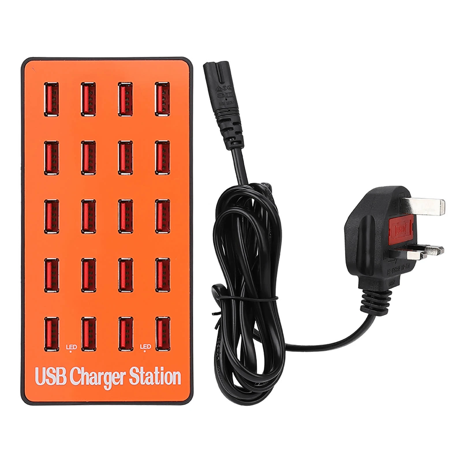 

Высокоэффективная быстрая зарядка 18 А/5 В, многопортовый USB-адаптер-концентратор, распределение питания, быстрая зарядная станция USB с рассеиванием тепла
