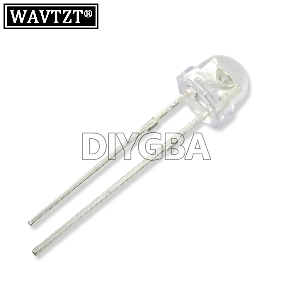 100PCS 5mm LED Diode Straw Hat White Red Green Blue Yellow Purple Light