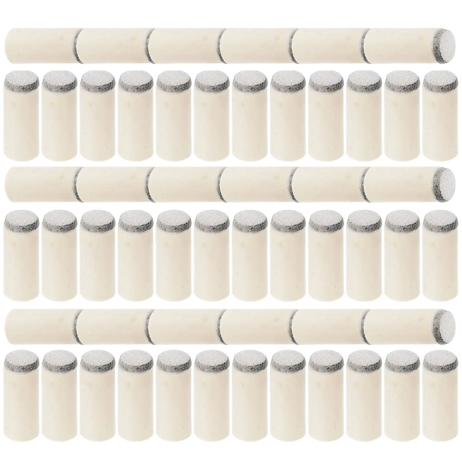 

100Pcs Pool Cue Tips Plastic Replacement Wear Resistant Billiard Cue Accessory for Players Billiard Tips