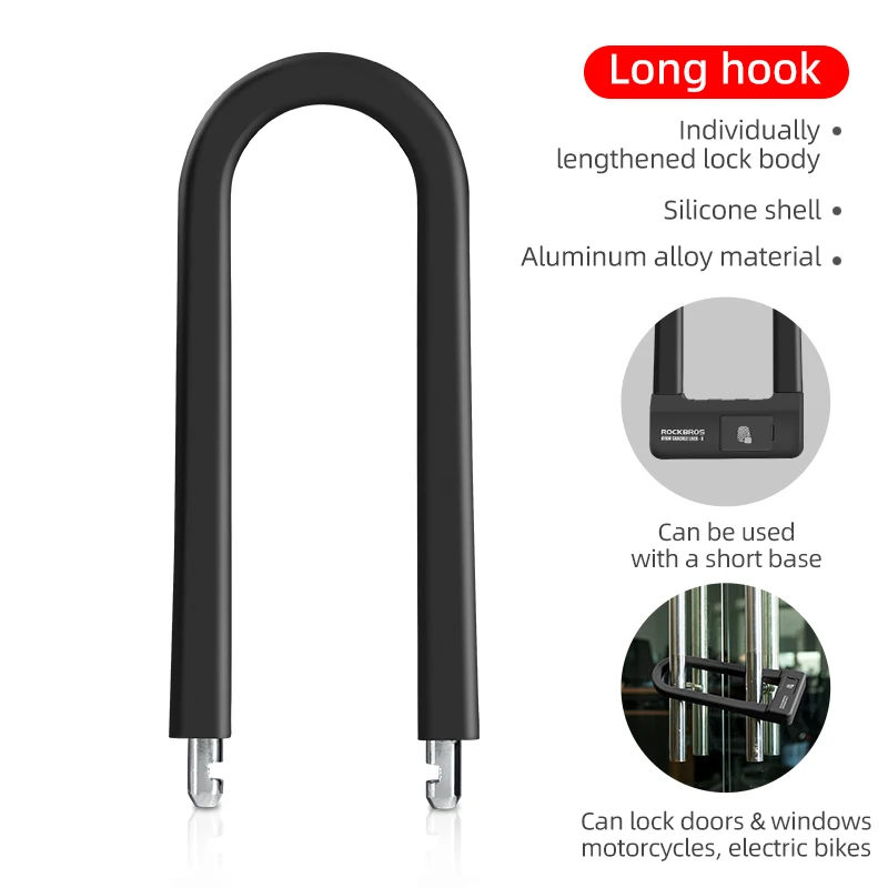 

Замок ROCKBROS, только длинный крючок с замком для RBNS1 NFC Smart Lock, аксессуары для велосипеда