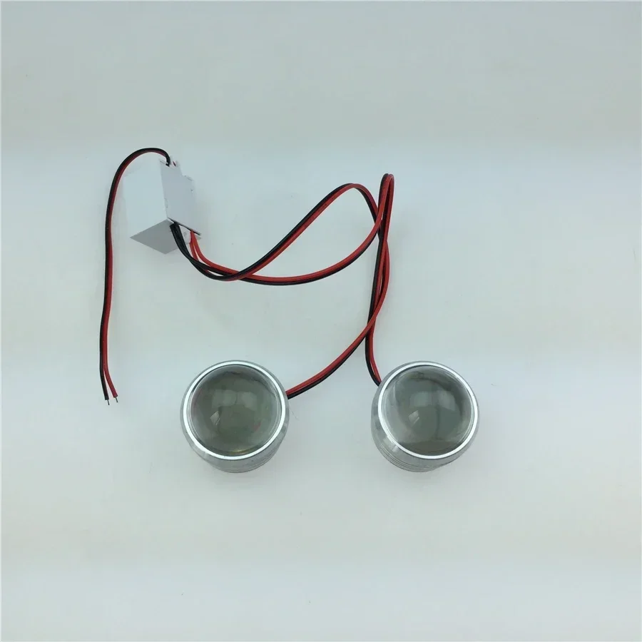 Motorcycles Modified License Plate Lights Flash Explosion Large Fish-eye Lens LED Decorative Lights Super Bright Brake Lights