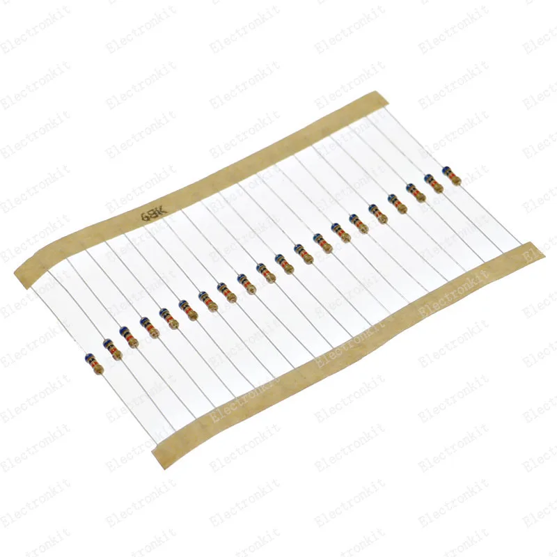 1000pcs/lot 1/4W resistors assorted kit 0.25W Carbon Film resistance set 2.2 ohm -2.2 M Assortment resistor package