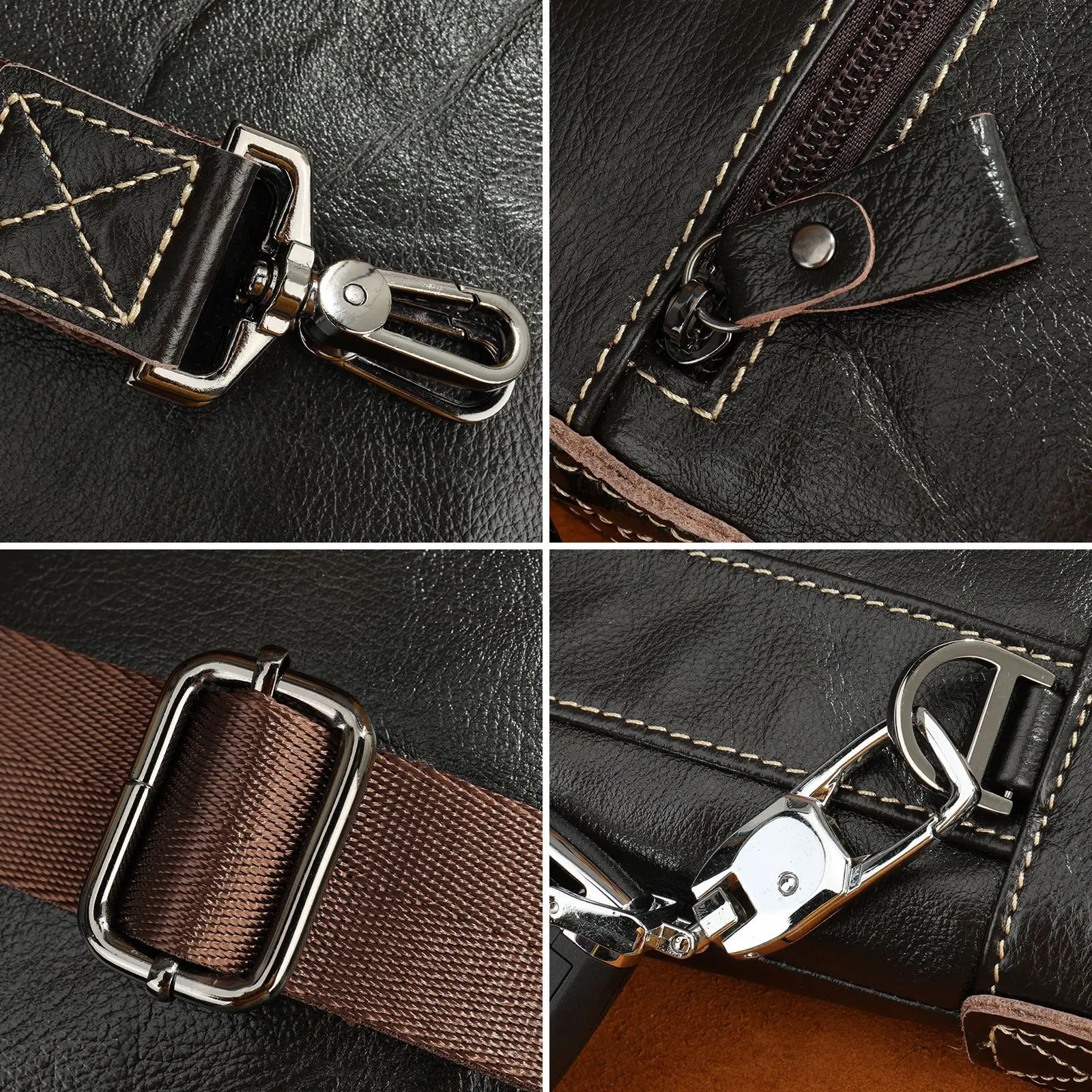 Sac de poitrine vintage en cui - Edc Carry Bag For Men avis et prix