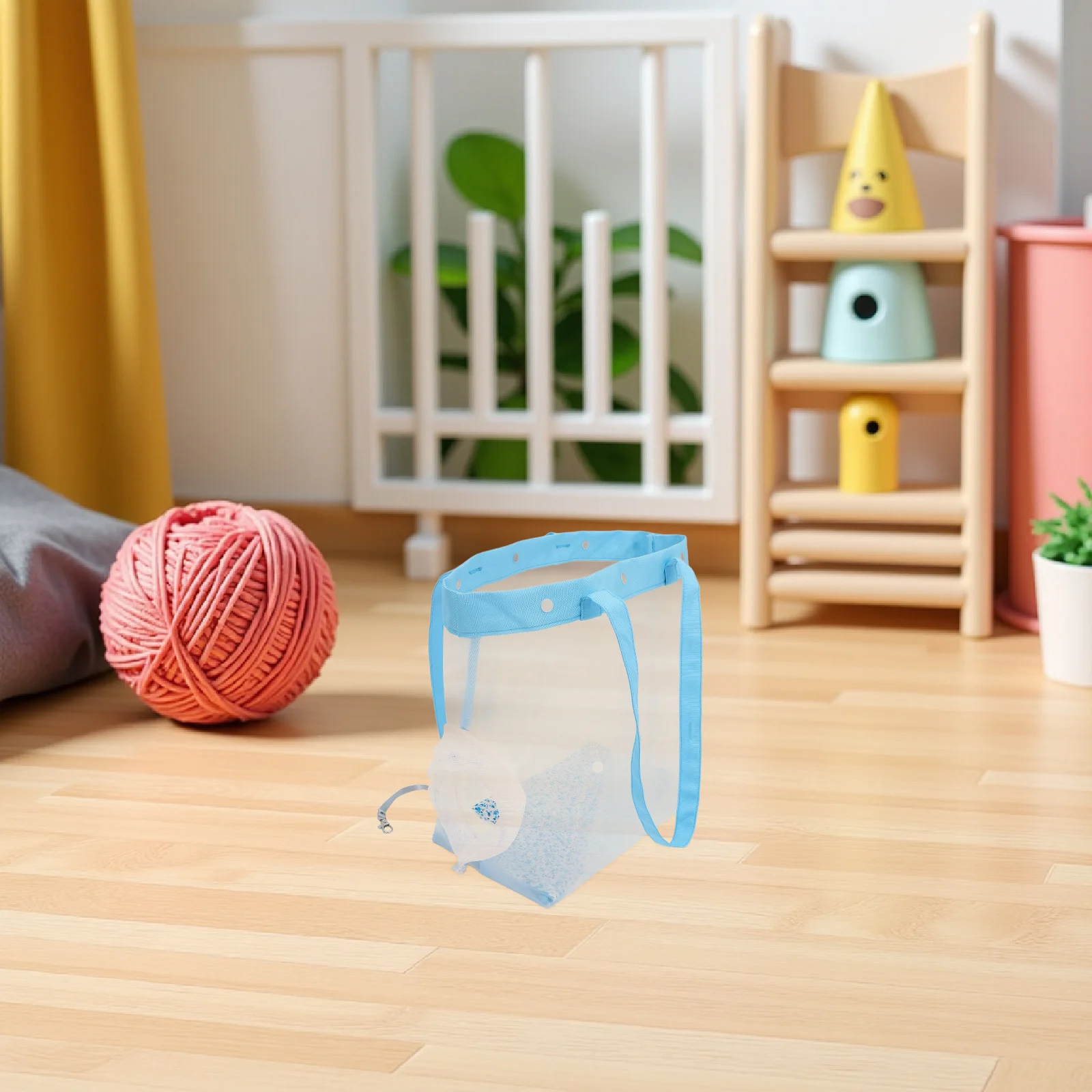 

Breathable Mesh Cat Carrier Tote 35x32x18cm Transparent See-Through Panels Portable Bag for Daily Walks Vet Visits Outdoor