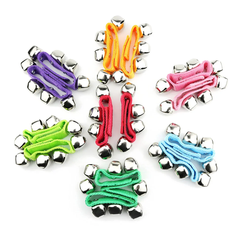 4 Pcs Kid Performance Bell Bracelet Rattle Percussion Dance Decorations Toys Child