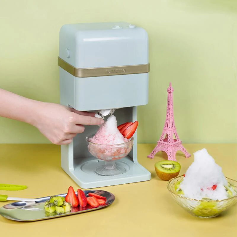 Electric Mini Ice Cream Machine Slush Milkshake Commercial for Home Smoothie Ice Shaving