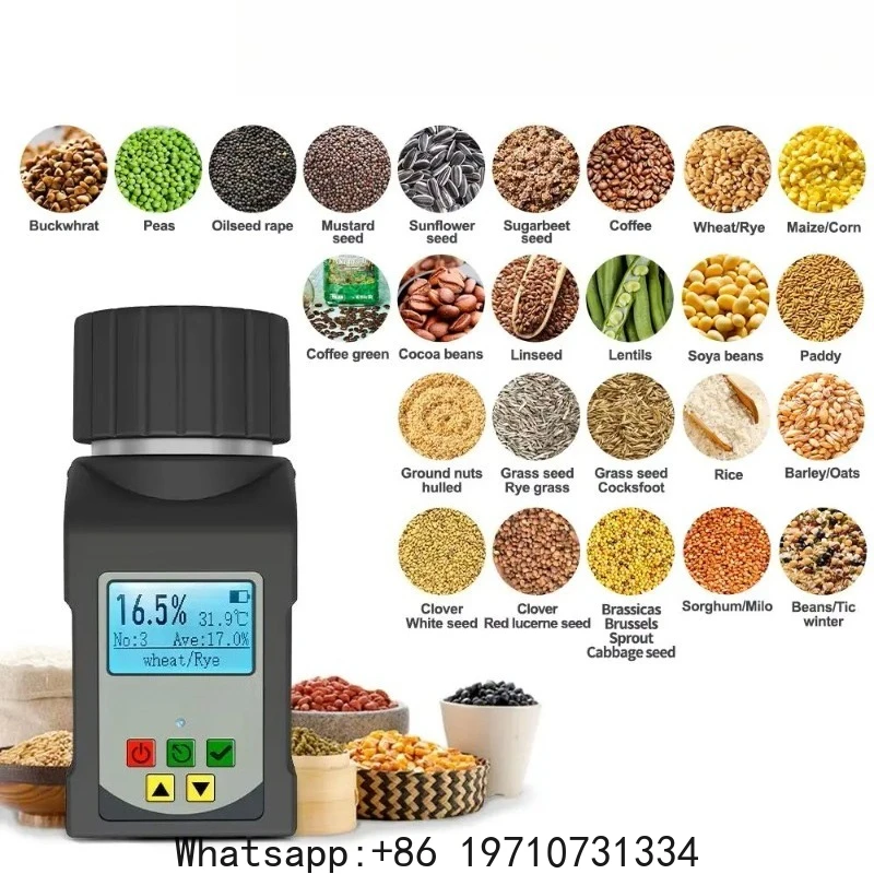 

Grains Smart Moisture Meter for 25 Kinds Grains Humidity Tester Corn Wheat Bean Peanut Seed Hygrometer Grain Moisture Meter