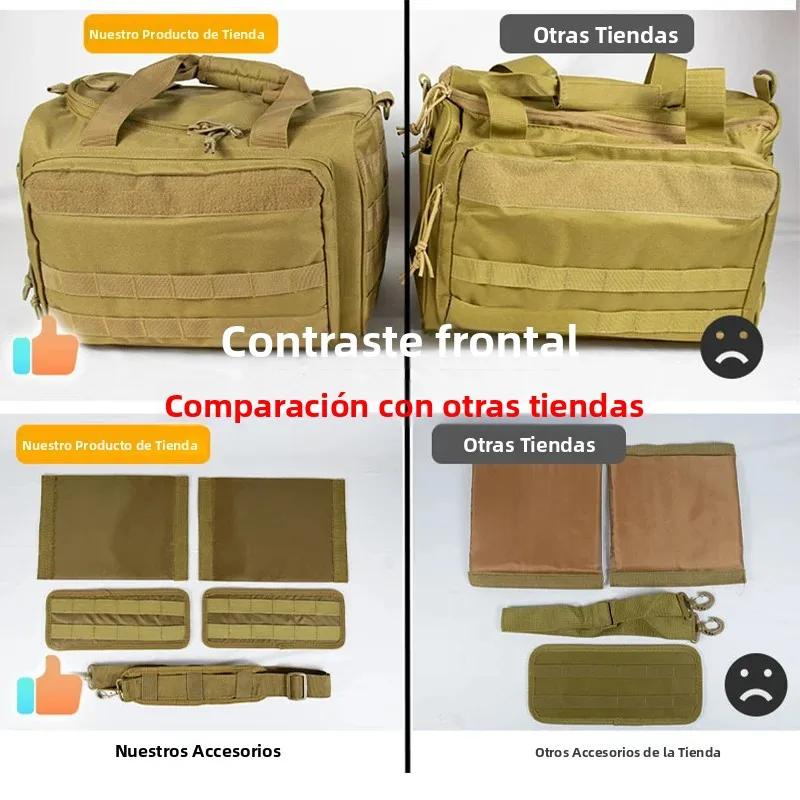 Bolsa táctica MOLLE negra para pistola y equipamiento de francotirador - imagen 3