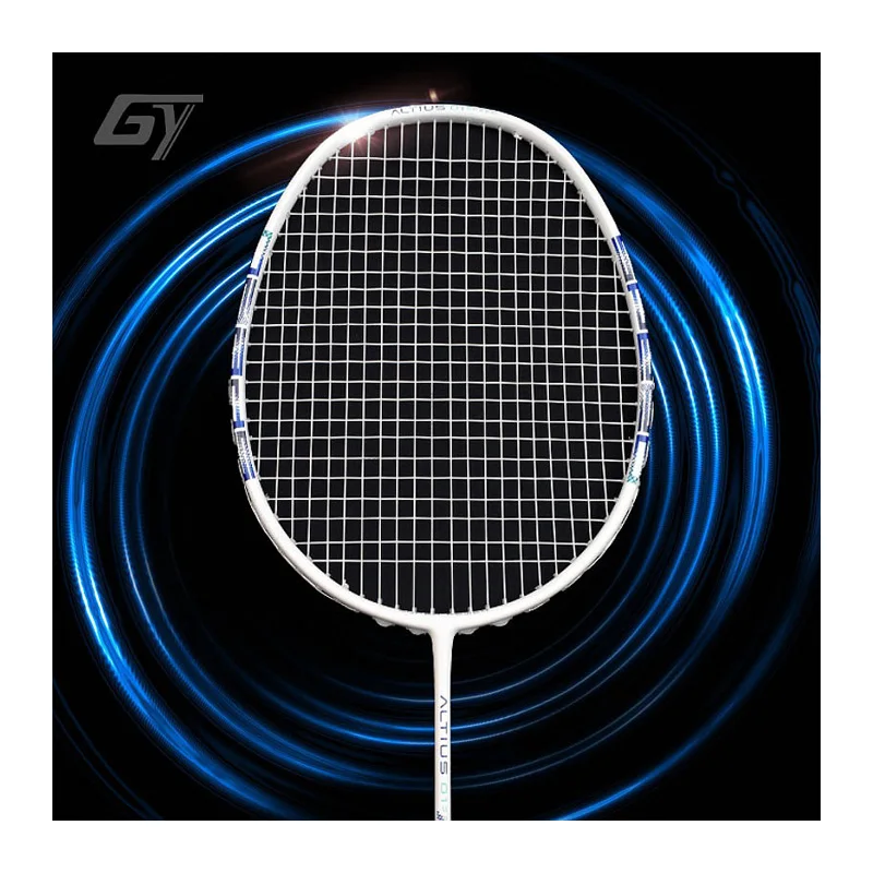 Guang Yu A1 Badminton Racket, Carbon T700, Ultra Light 4U, Professional, Durable, Single, Offensive, Defensive String, 22-30lbs