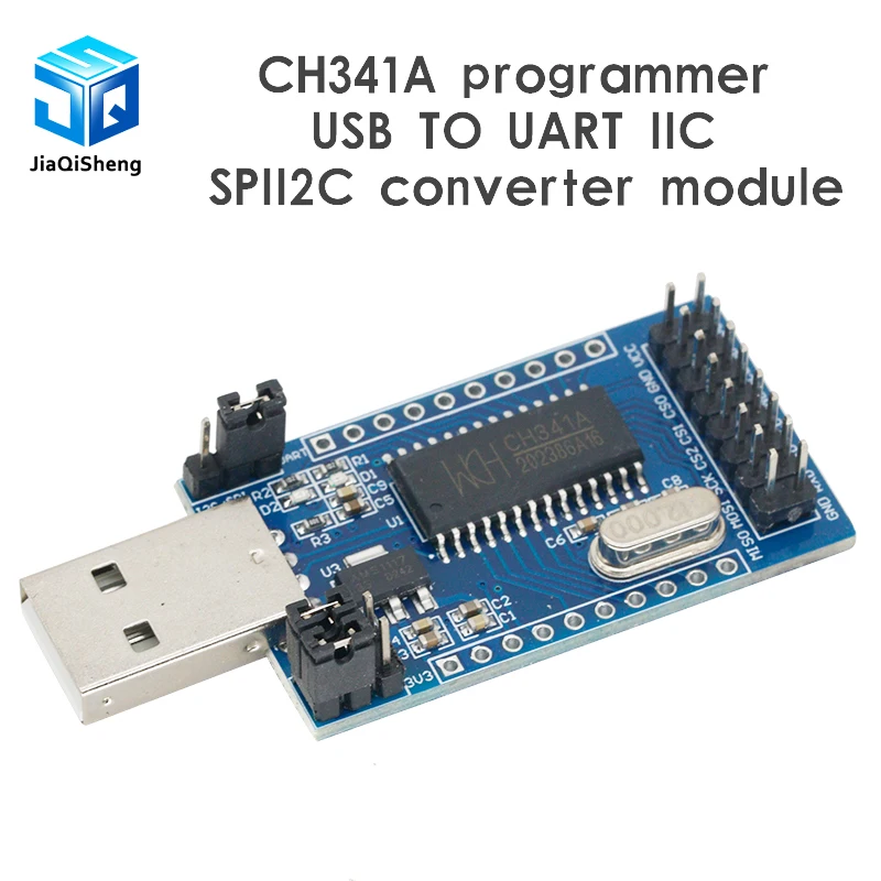 CH341A Programmer USB to UART IIC SPI I2C Convertor Parallel Port Converter Onboard Operating Indicator Lamp Board Module