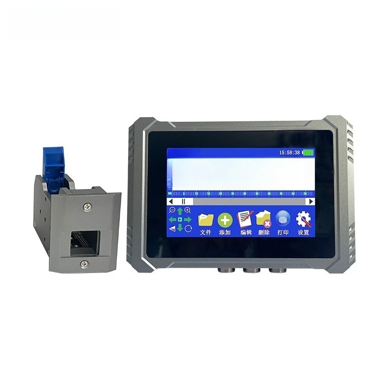 

12.7mm High Resolution Thermal Inkjet Printers for Production Date Logo Text Printing on Flex Egg Plastic Carton Bottle Metal