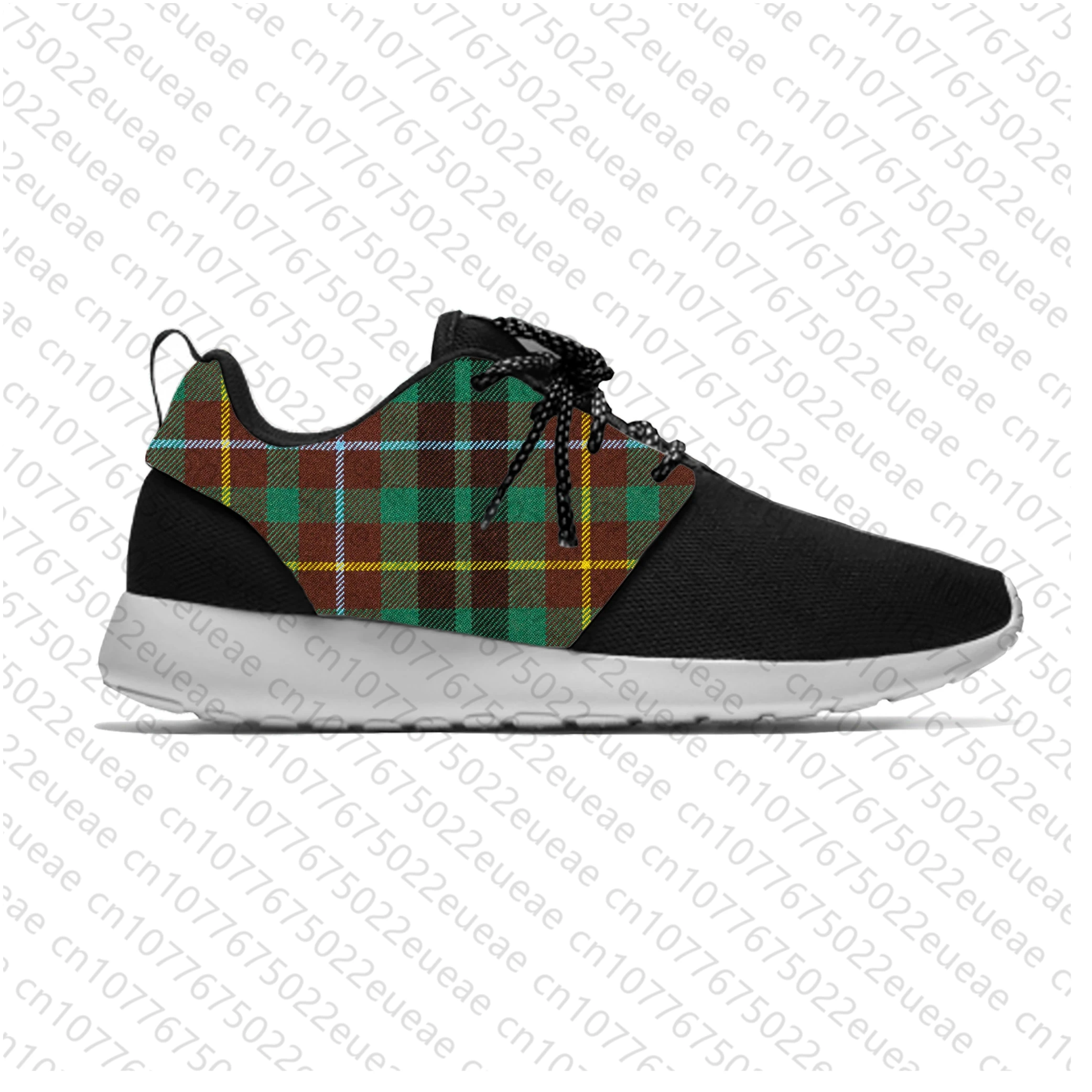 Scottish Clan Buchanan Stewart Tartan Plaid Funny Sport Running Shoes Casual Breathable Lightweight 3D Print Men Women Sneakers