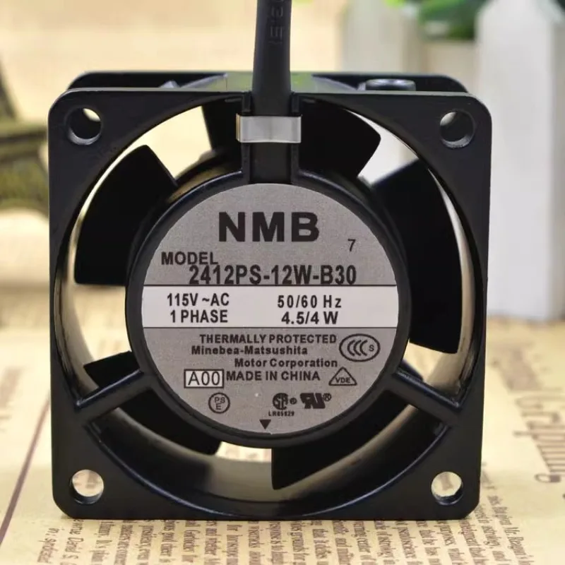 

Original New Cooler Fan for NMB 2412PS-12W-B30 6038 115V 1.5/4W 6CM Server Cooling Fan 60*60*38mm