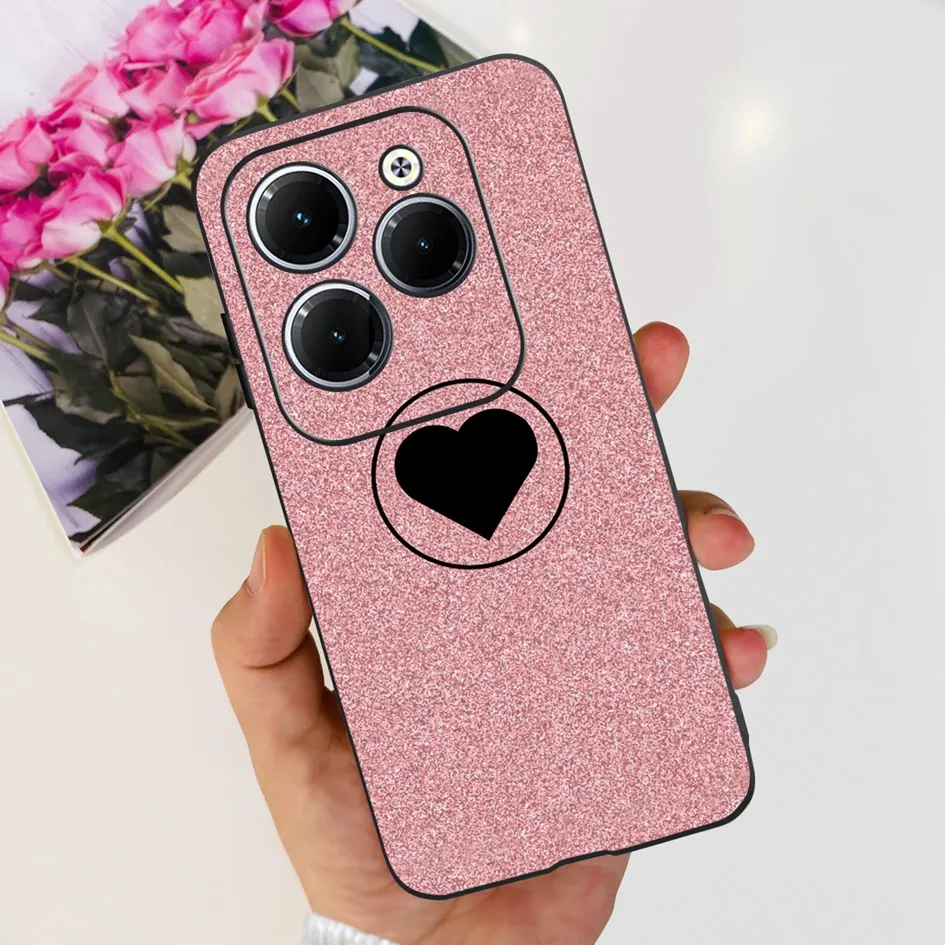 For Infinix Hot 40 4G Case 2023 New Fashion Love Heart Cartoon Funda Soft Silicone Back Cover For Infinix Hot 40i Hot40 Pro Capa