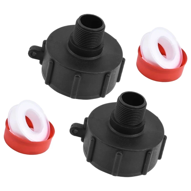 Plastic Adapter 3/4 Inch with Round Base and Threaded Outlet for Storage Transfer and Outlet Connection 15UB