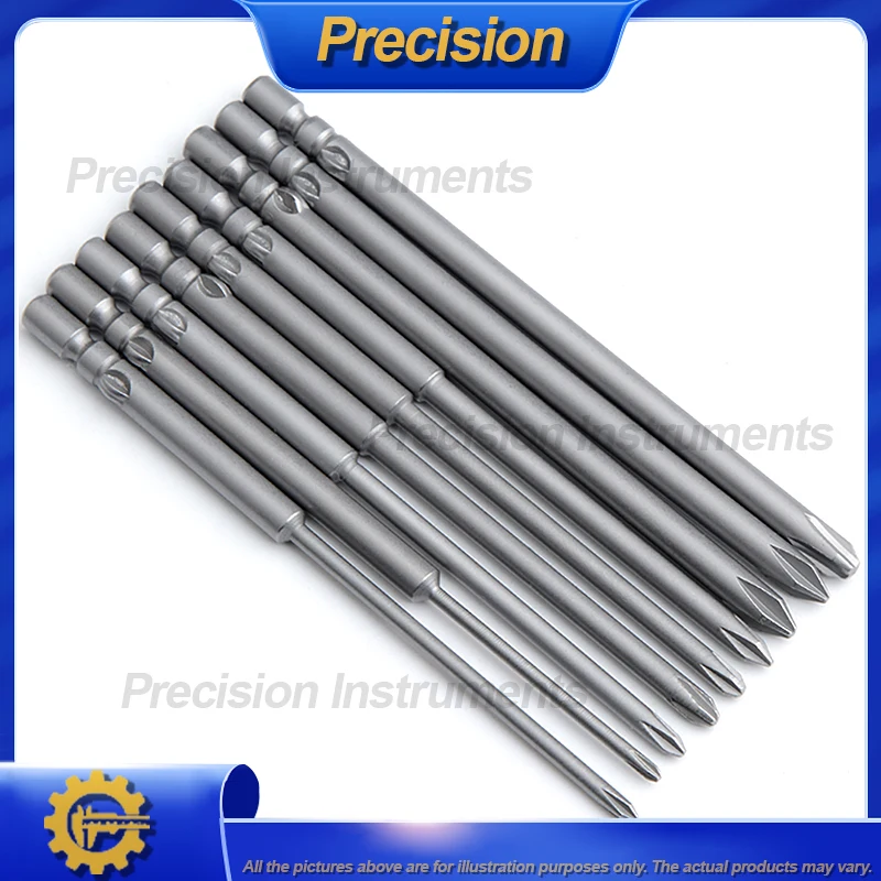 Extended Cross Screwdriver bit 4MM Electric screw screwdriver bit nozzle 40/80/100MM
