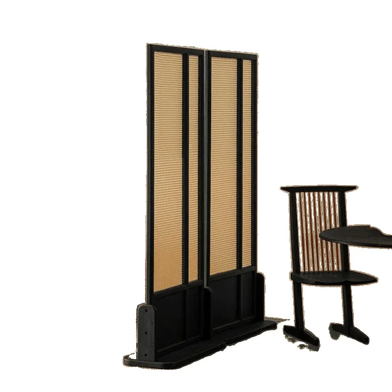 

New Chinese-style solid wood seat screen partition, decoration FAS-level environmentally friendly