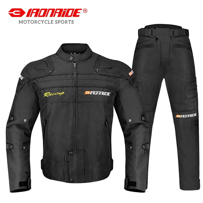 

Cycling Suit Men's Four Season Motorcycle Jacket Waterproof Motorcycle Suit Commuting Racing Anti Fall Warm Jacket Women's Set