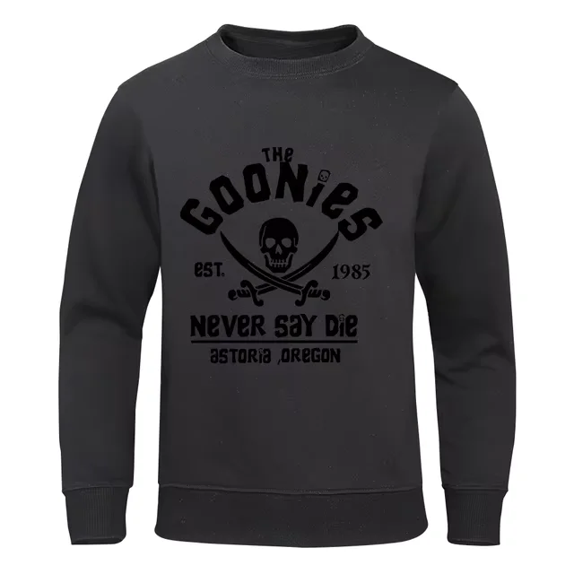 

2024 Autumn/Winter New Fashion Sportswear Men's Hoodie The Goonies Est 1985 Never Say Die Printed Hoodie Plus Men's Clothing