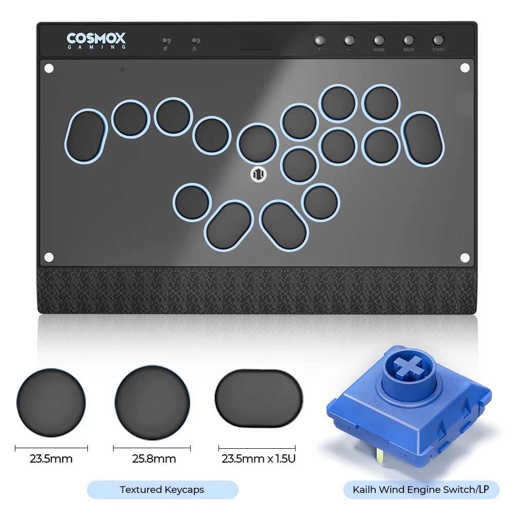 Haute42 C16 Magnetic Leverless Hitbox Controller Stickless Arcade Controller Keyboard For PC/PS4/PS5/Switch Hitbox Fighting Game image 3