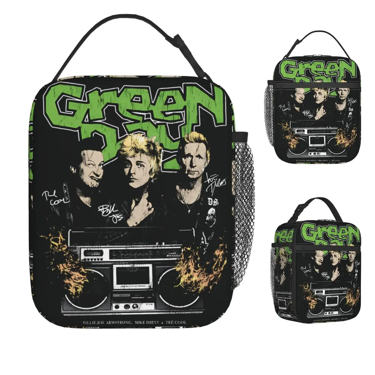 

Green Days Dookie Scene Сумка для обеда для мужчин Рок-музыка Ланч-бокс Симпатичная дорожная сумка-холодильник Портативная сумка-холодильник Оксфорд Сумки для еды