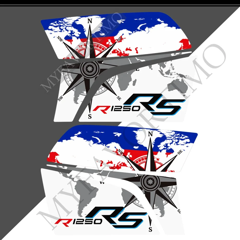 For BMW R1250RS R 1250 RS 2018-2022 Motorcycle Emblem Logo Trunk Luggage Panniers Cases Protector PVC Stickers Decals