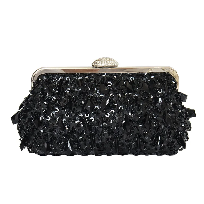 

Ladies Embroidered Shiny Sequin Evening Bag Luxurious Handbag Sparkling Celebrity Bag Wedding Party Clutch Purses