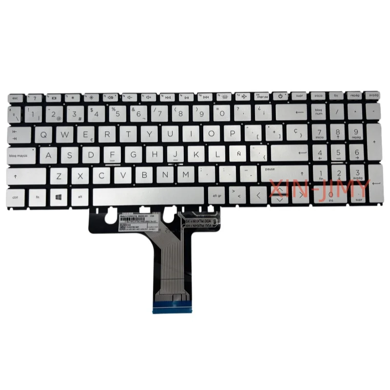 Spanish Silver Laptop Keyboard For HP Pavilion X360 15-FD 15-FC 15-EG 15-EH 15S-ER 15-ER 17-CN 17-CP 17S-CU SP With Backlit