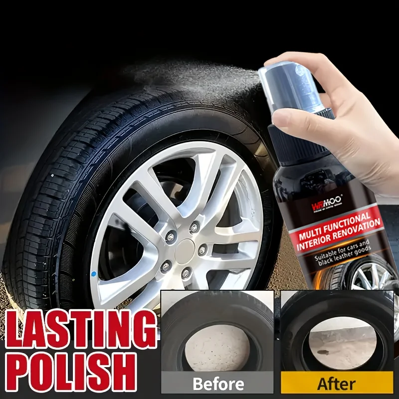 

100 г спрея для блеска и восстановления шин — быстрого блеска, восстанавливающий средство с защитой от ультрафиолета, отбеливающий и длительный блеск