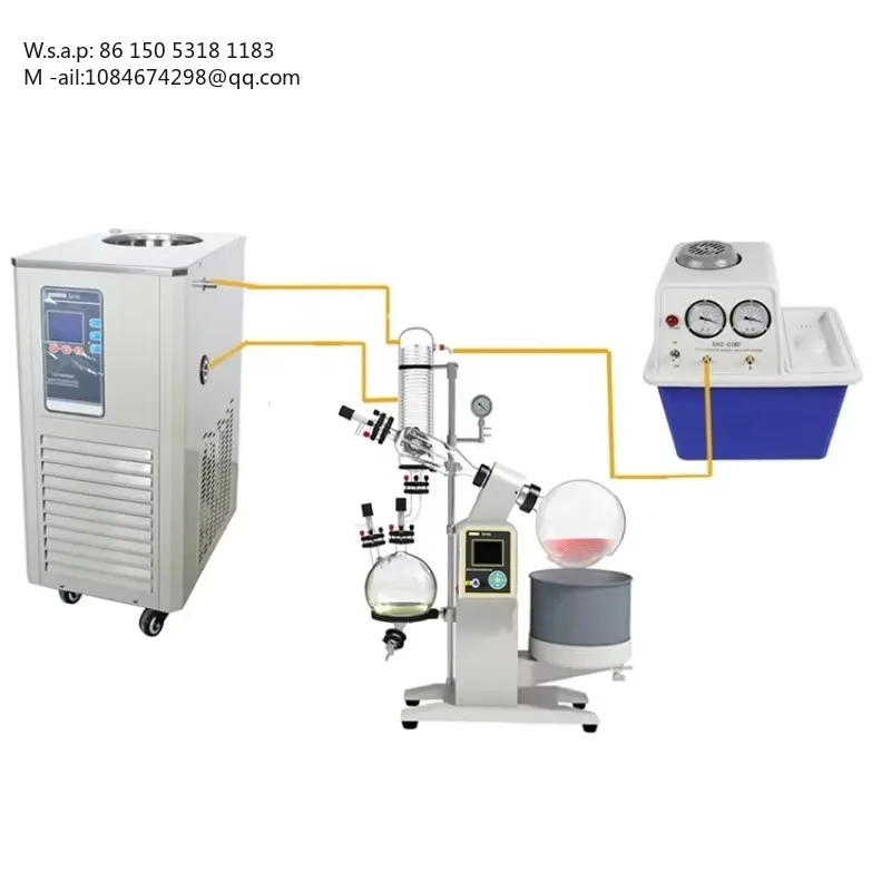 HEA-05 5L Rotary Evaporator, Vacuum Rotovap Essential Oil Purifier for Laboratory Distillation & Concentration
