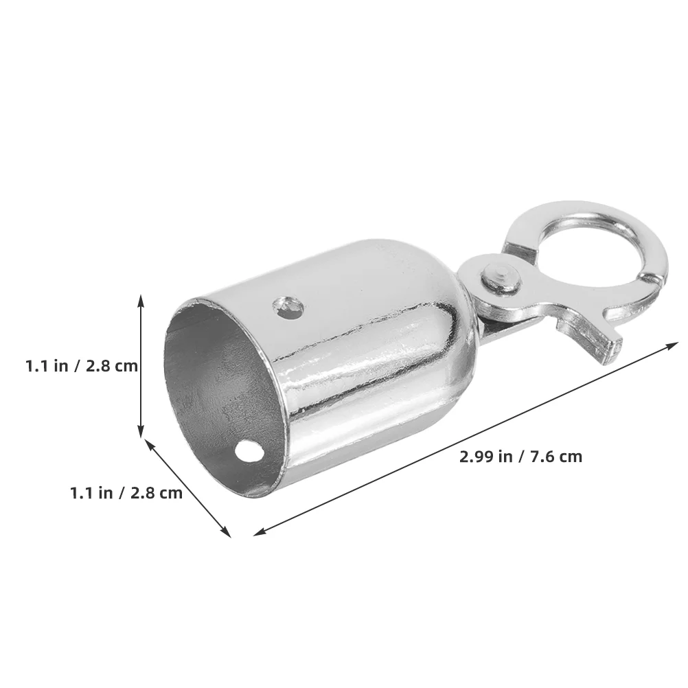Rope End Stop Cord Stopper Metal Cap Guardrail Hook Hooks Crowds Control Connector Locks