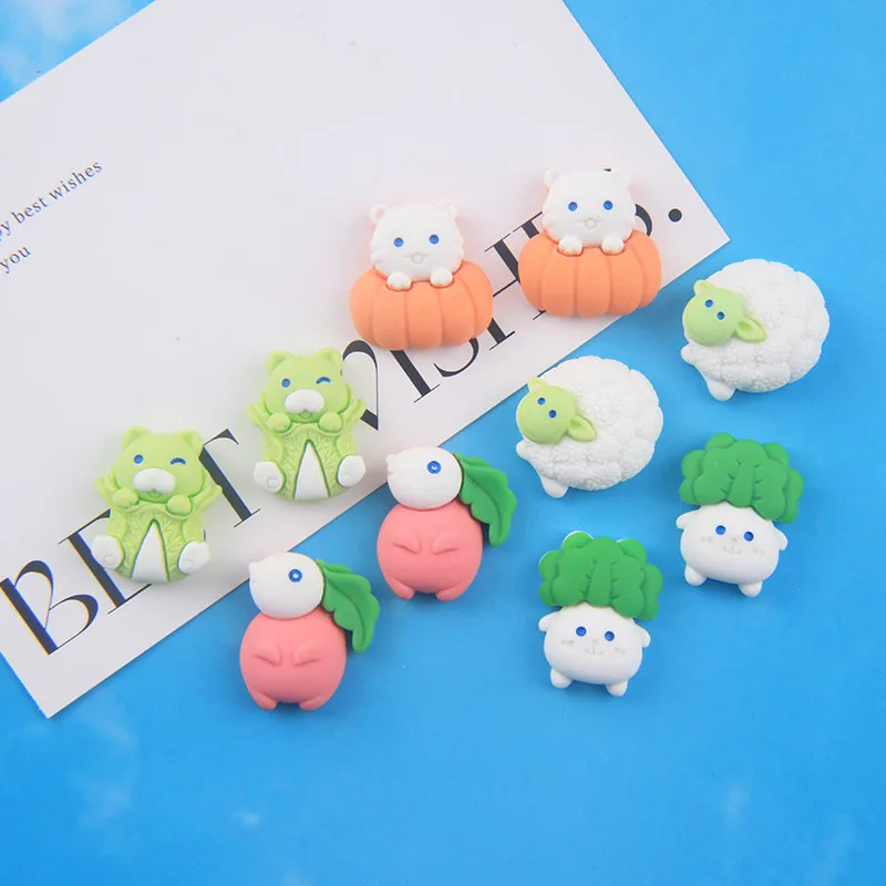 20Pcs Cute Animals Flatback Resin Cabochons for Women Girl Handmade Jewelry Hairpin Accessories Scrapbook Craft Embellishment