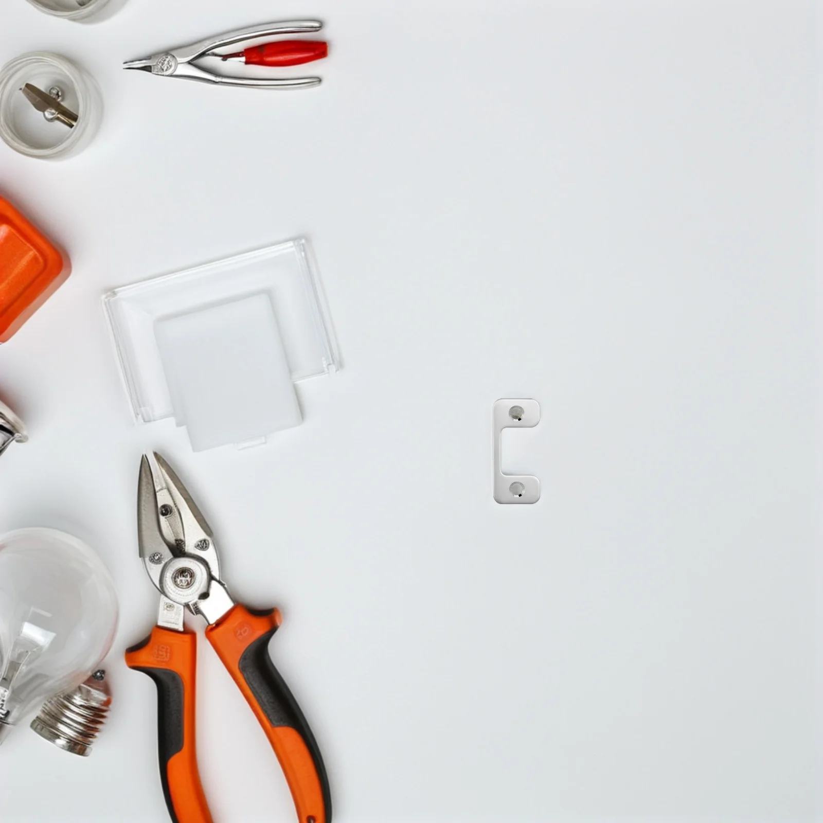 

2Pcs Door Latch Guard Plate Stainless Steel Deadbolt Strike Plate Lock Replacement Parts Security Reinforcement