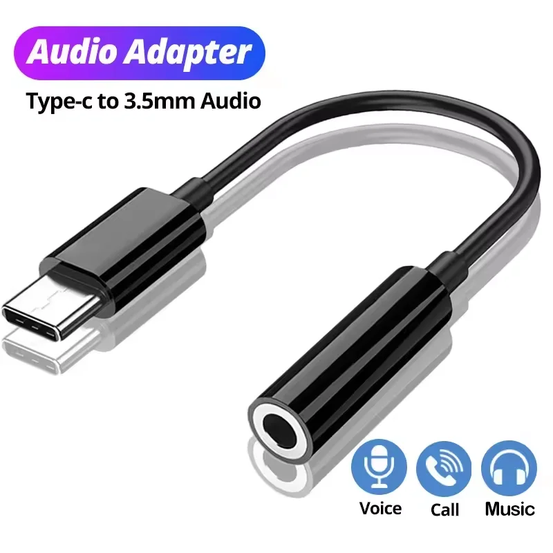 Headphone Connector Adapter for Huawei Mate 30 P30 Xiaomi Android Phone USB Type C To 3.5mm Earphone Jack Audio Cable Adapter
