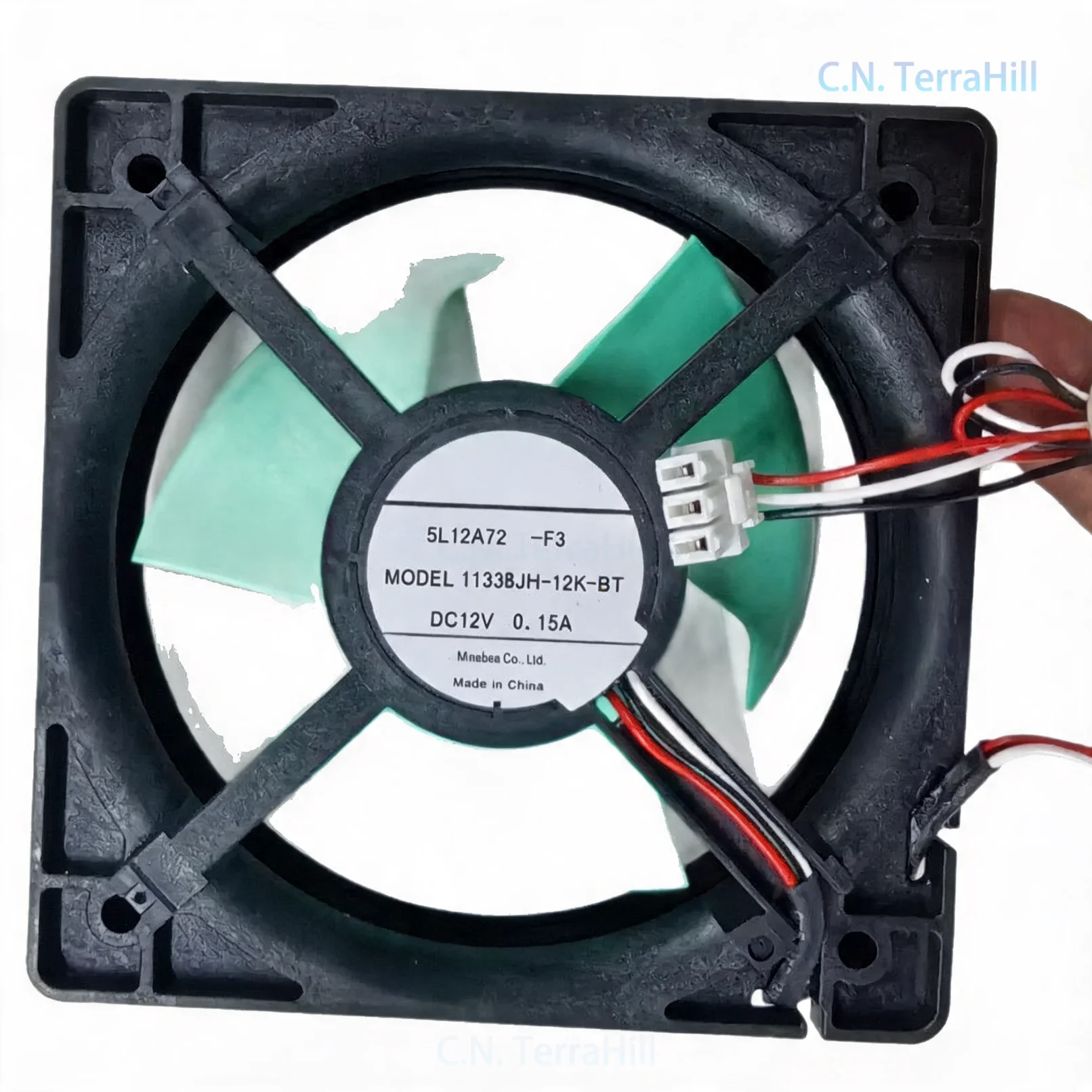Refrigerator Cooling Fan Motor NMB JH-12K-BT DC12V 0.10A 3-Wire Replacement Part