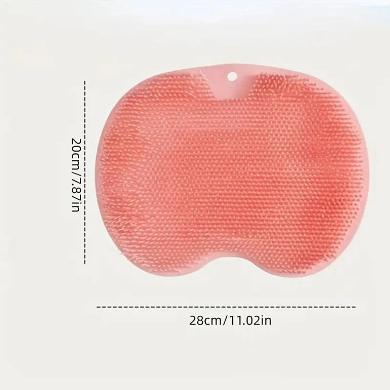 Almohadilla antideslizante para masaje de pies, cepillo exfoliante con ventosa para ducha y espalda, 1 unidad