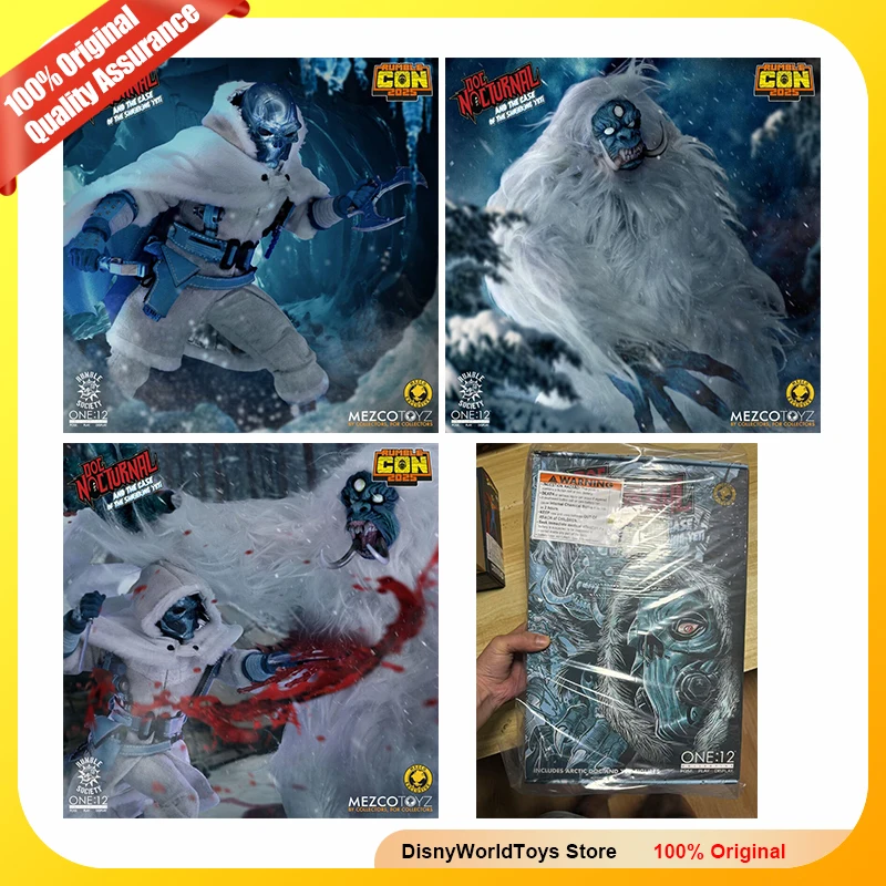 

100% Original Mezco Toyz NYCC 2025 One:12 Doc Nocturnal and the Case of the Shrieking Yeti Genuine In Stock Figure Model Toys