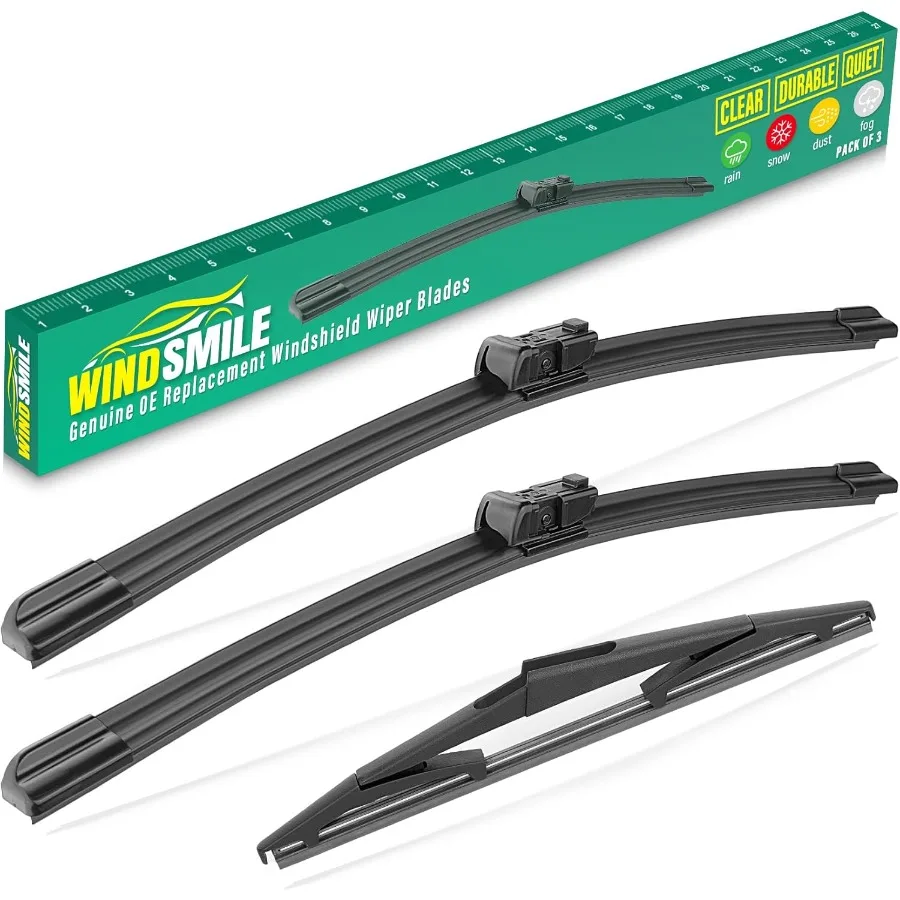 

26 15 10 Windshield Wiper Blades Replacement for Nissan Pathfinder 2022 2023 2024 Premium All Weather Front Rear Wipers Set OEM