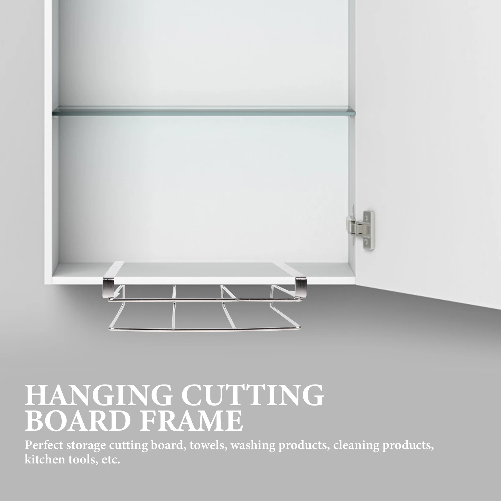 

Cutting Board Rack Holder For Cabinet Under Cabinet Shelf Kitchen Storage Rack Organize Cutting Boards Chopping Board