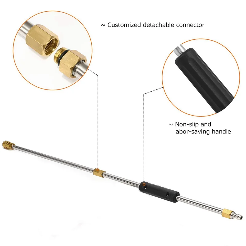 

Удлинительная распылительная трубка для мойки высокого давления с 10 насадками-распылителями, 2 поворотными муфтами, набор очистителей для мойки мощностью 4000 фунтов на квадратный дюйм