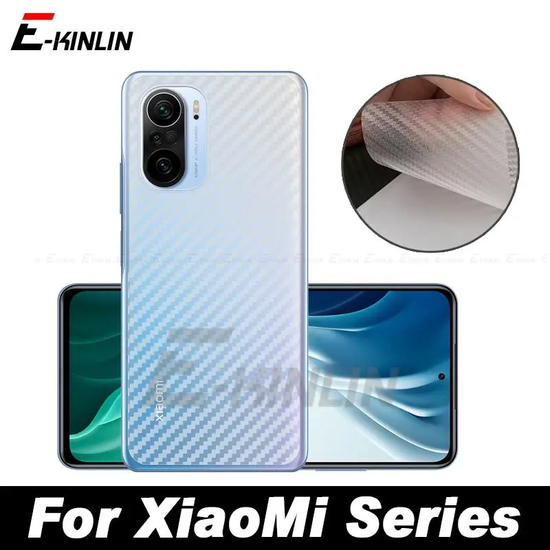 Carbon Fiber Back Cover Screen Protector Film For Xiaomi Mi 12 12S 12X 11X 11i 11T 11 10T Note 10 Ultra 9T 9 Lite Pro Not Glass