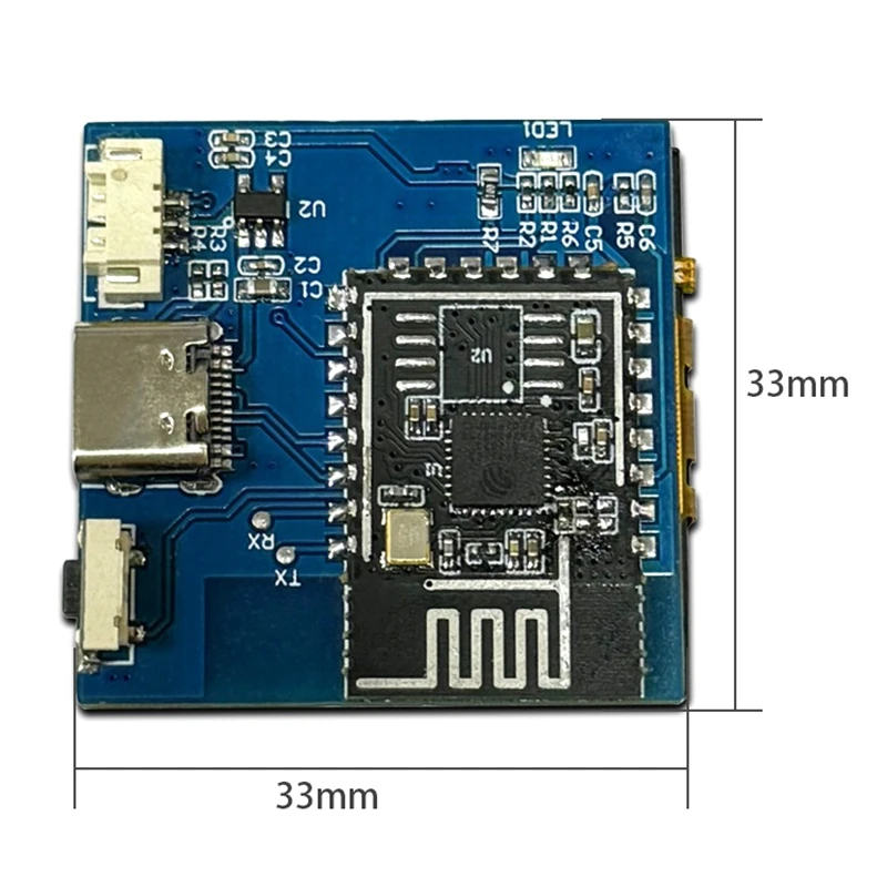 1 Piece Wifi Weather Clock ESP32-C3 As Shown PCB Temperature & Humidity Display Multi-Functional Module