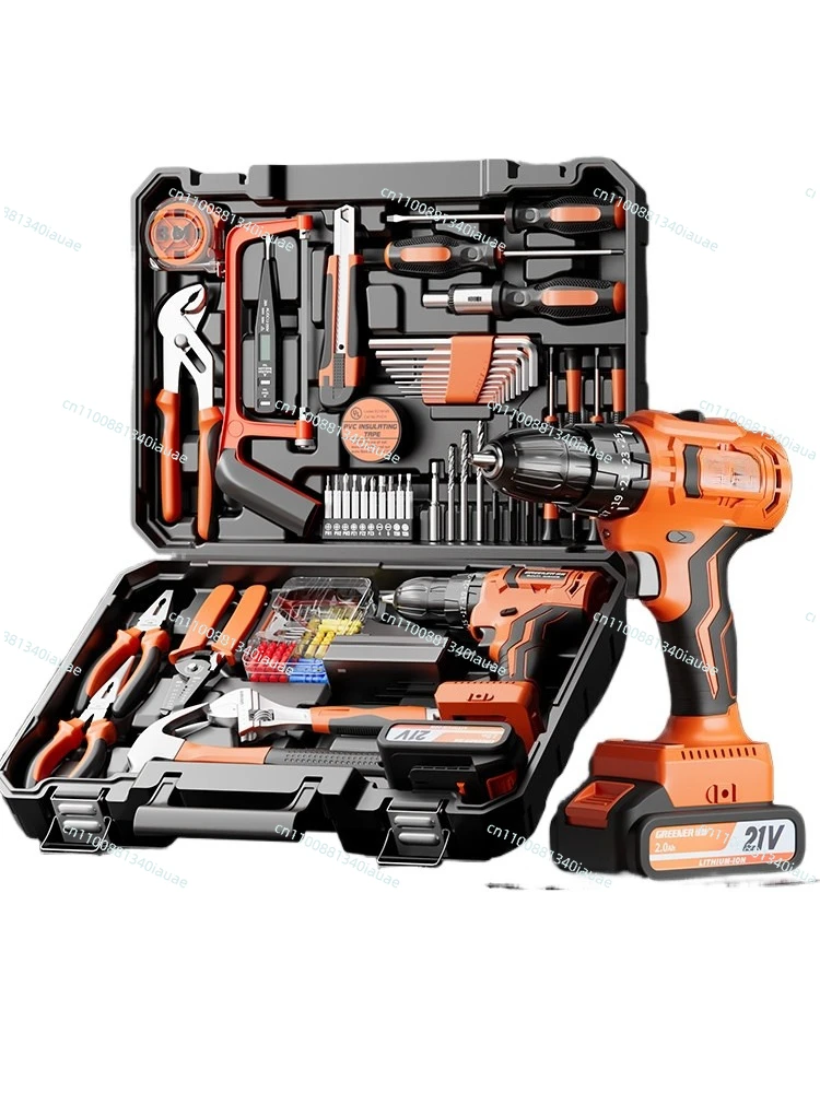 

Toolbox Household Set Multifunctional Storage Hardware Repair Combination Daquan Car Brushless Electric Drill Full Set