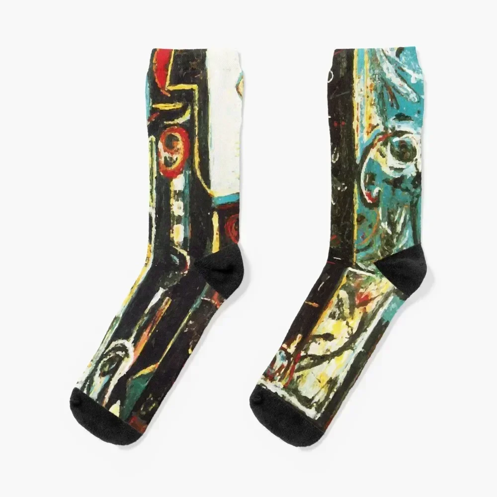 

Jackson Pollack | Male and Female Socks floor sports stockings golf summer Woman Socks Men's