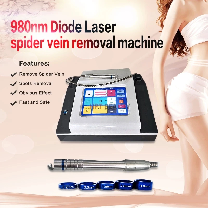 Portable Diode Laser Removal Machine, 2 in 1, Spider Intravenous Removal, Vascular Venous Equipment, 980nm