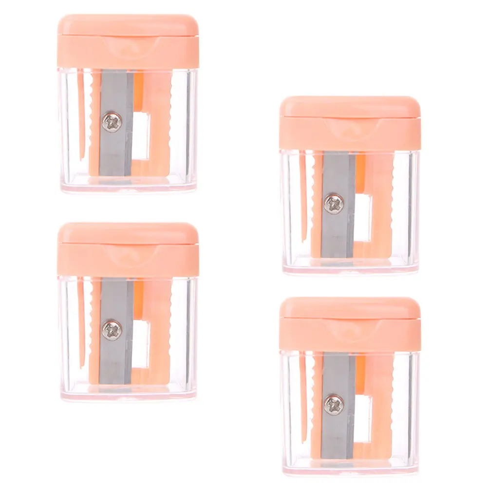 4Pcs 눈썹 아이라이너 립 펜슬 샤프너 다기능 소형 도구 샤프너 휴대용 메이크업 액세서리