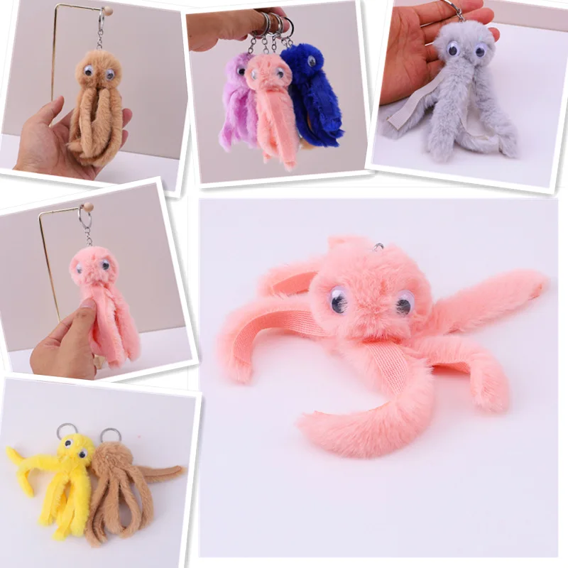 

100pcs/lot Wholesale Plush Accessories Octopus Keychain Doll Car Key Bag Squid Pendant,Deposit First to Get Discount much Pta494