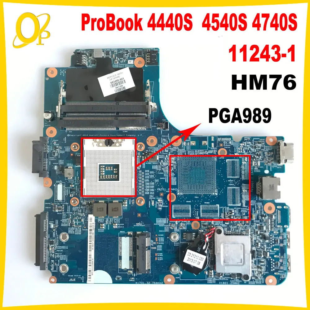 

11243-1 Материнская плата для ноутбука HP ProBook 4440S 4540S 4740S 4441S 683495 -001 683495 -501 683495 -601 SLJ8E HM76 протестировано