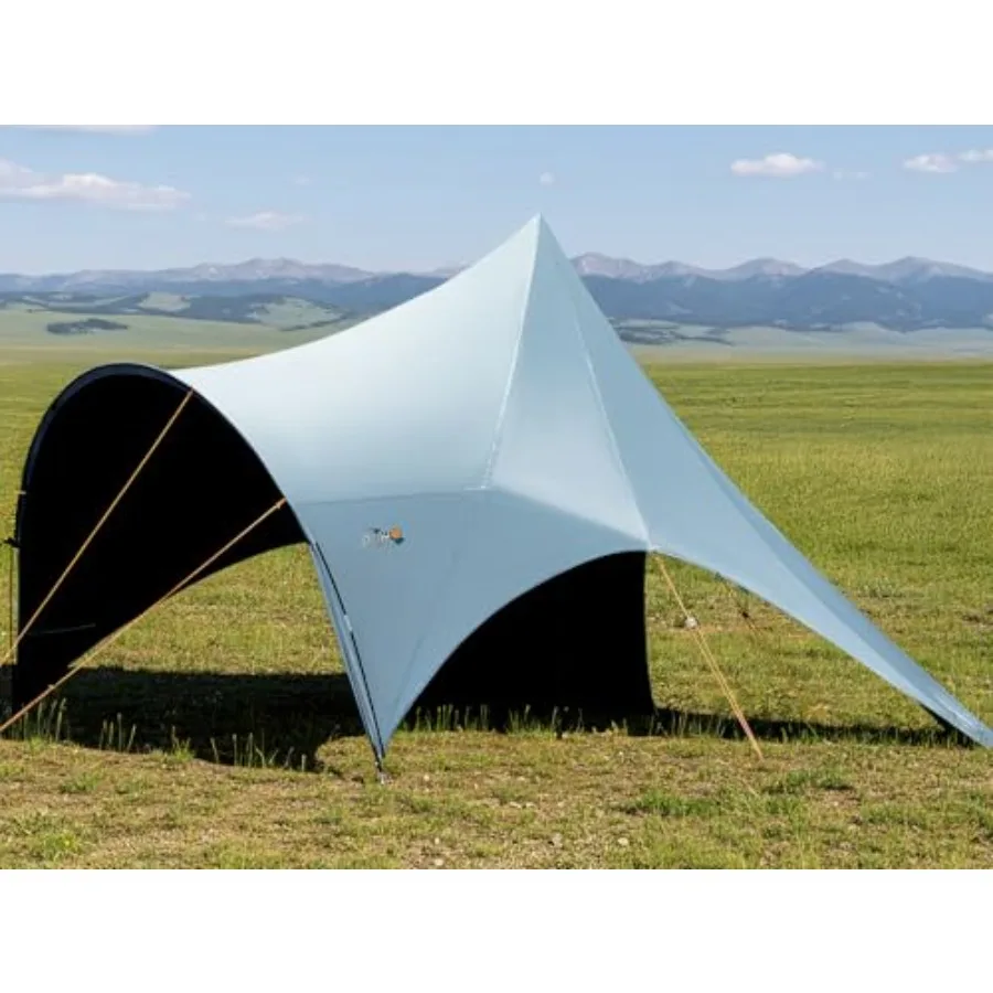 

Водонепроницаемый тент-шатер Blackout для кемпинга с опорами, навес от солнца для отдыха на природе, пикника на заднем дворе, в комплекте с оттяжками