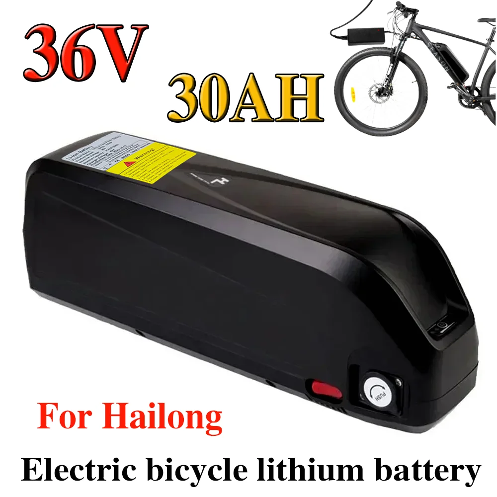 

For Hailong Dianshan BBS02 BBS03 Built-in BMS New Electric Scooter Electric Bicycle Battery 36V 30Ah 18650 Lithium Ion Battery